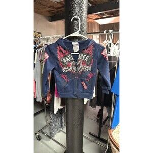 Urban Extreme Kid's Y2K Crusader Graphic Zip-Up Hoodie